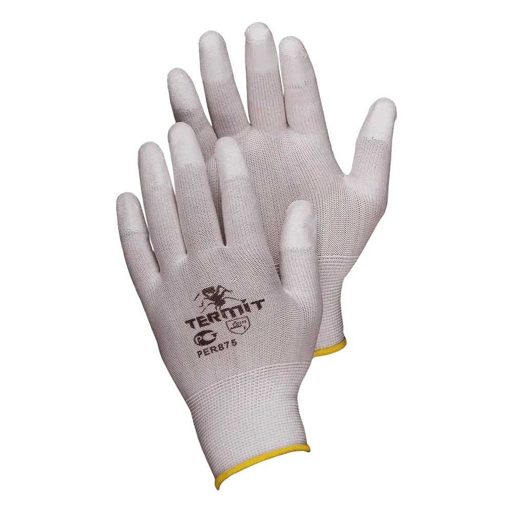 Нейлоновые перчатки с П/У покрытием пальцев