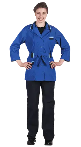 Костюм рабочий женский летний RONTA KS510 васильковый, темно-синий, голубой