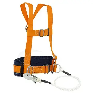 Удерживающая система с наплечными лямками и стропом из каната 2 м УС 2 ВД 2 м Удерживающая система с наплечными лямками и стропом из каната 2 м УС 2 ВД 2 м