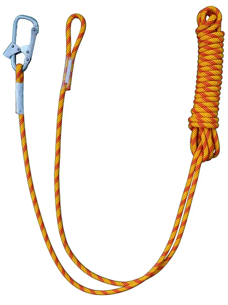 Строп из каната 10 м,с монтажным карабином и крепежной петлей
