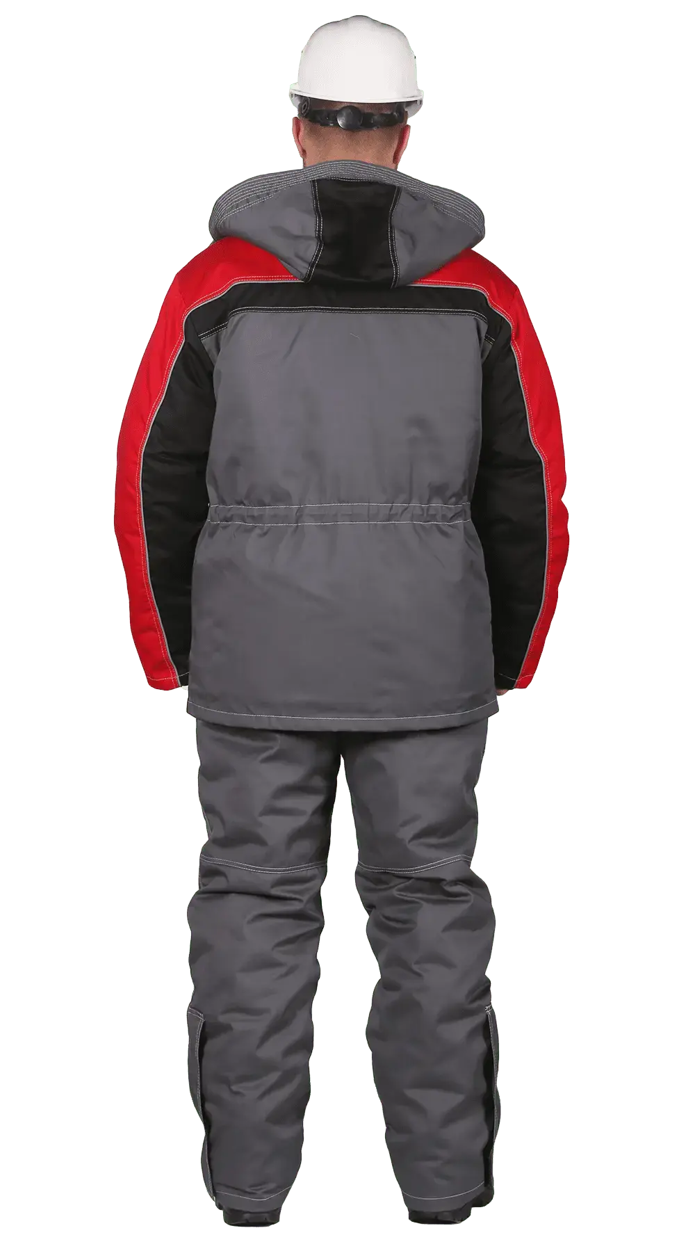 Костюм рабочий мужской утепленный зимний RONTA KS581 темно-серый, красный, черный