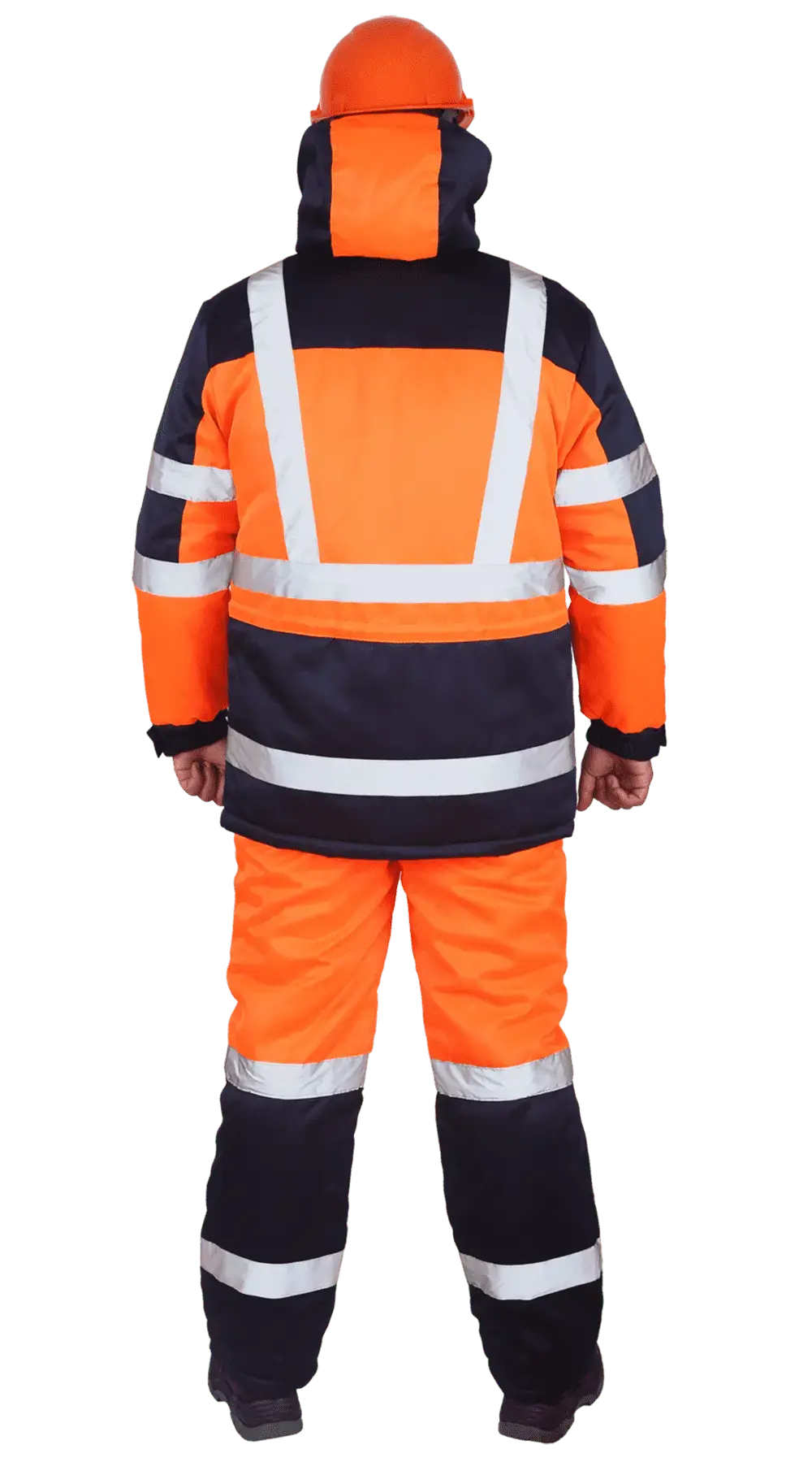 Костюм рабочий мужской утепленный зимний RONTA KSMODUL темно-синий, оранжевый