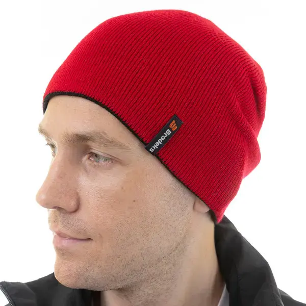 Шапка BRODEKS Bicolor, красный / черный