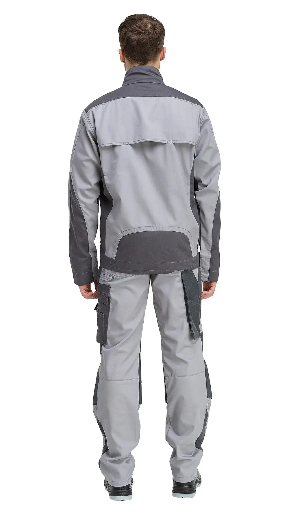 Костюм рабочий мужской летний RONTA KS2020 с брюками темно-серый, светло-серый