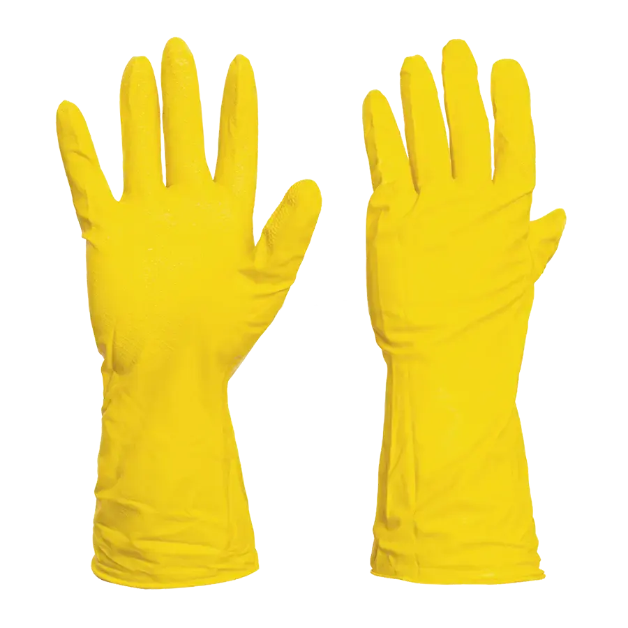 Перчатки хозяйственные латексные с х/б напылением LUX