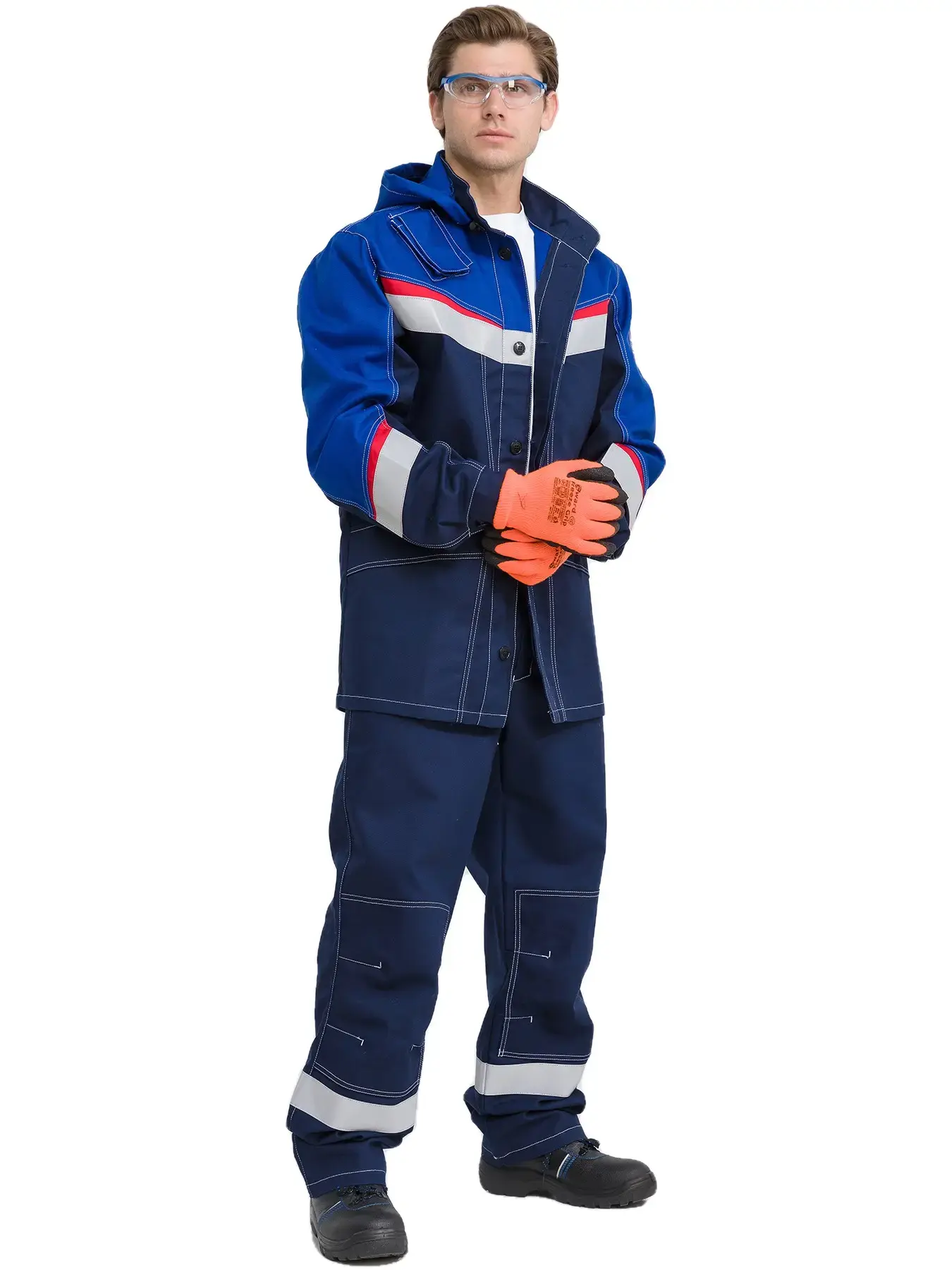 Костюм мужской №139 "МЕГАСТАТ ФР" (т.син/вас)