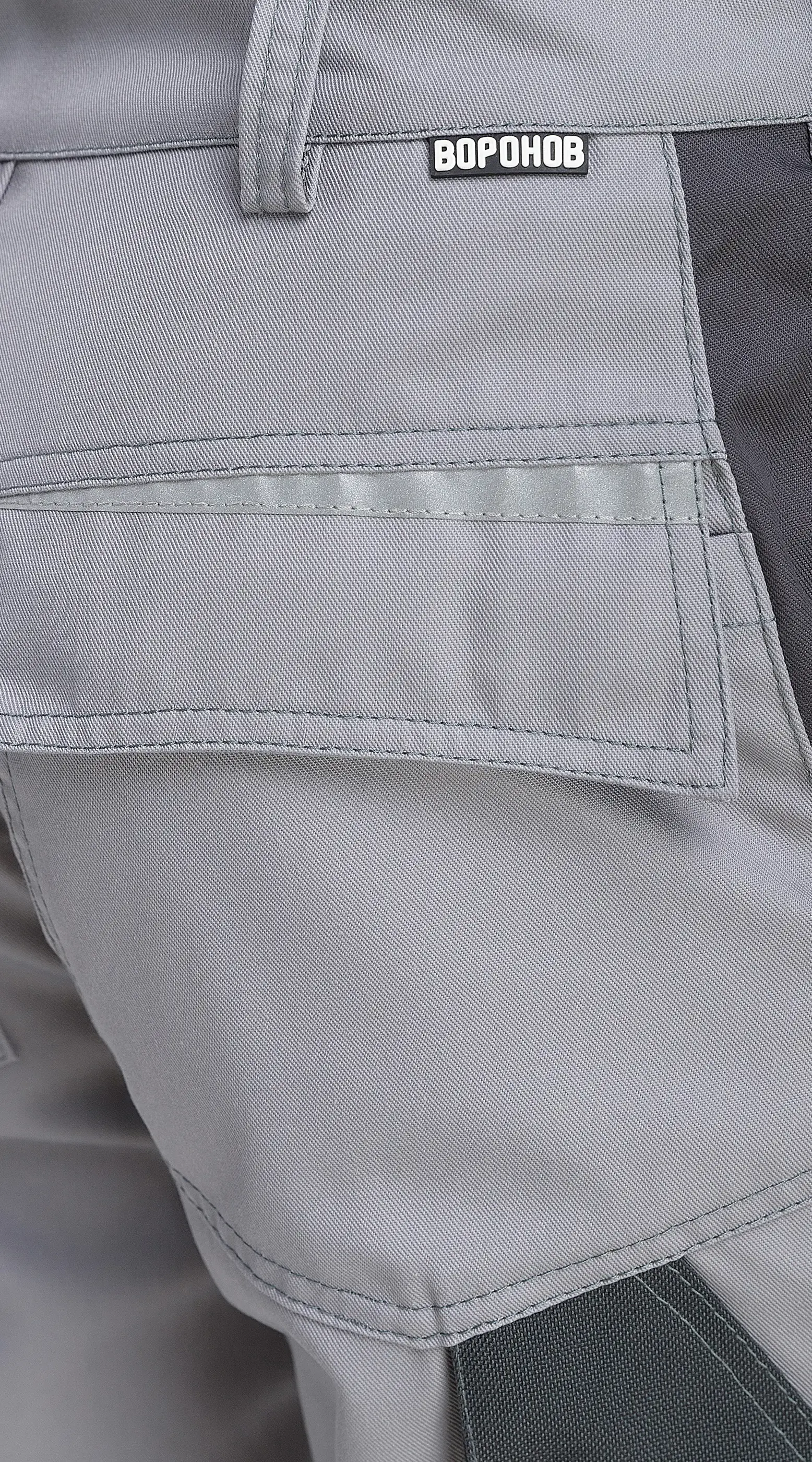 Брюки рабочие мужские летние RONTA BR2020 светло-серые, темно-серые