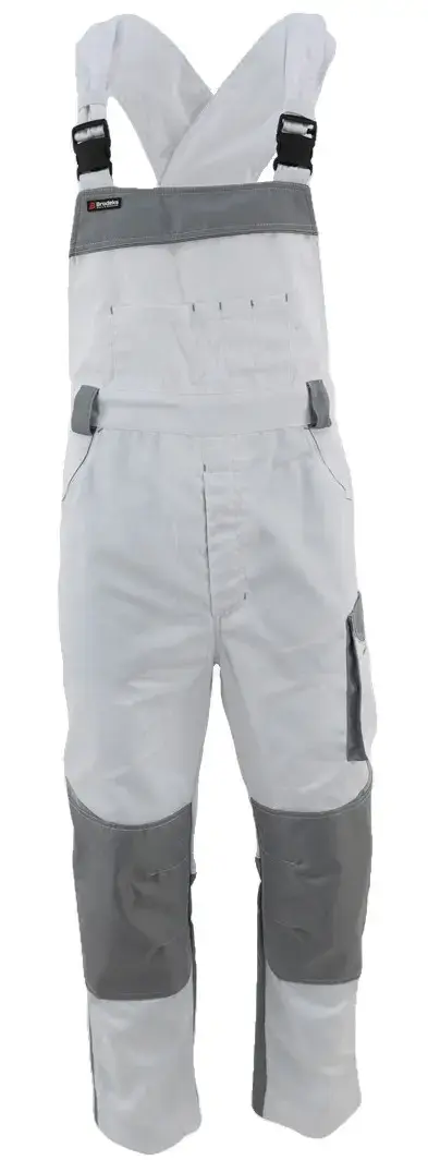Полукомбинезон BRODEKS KS402, белый/серый