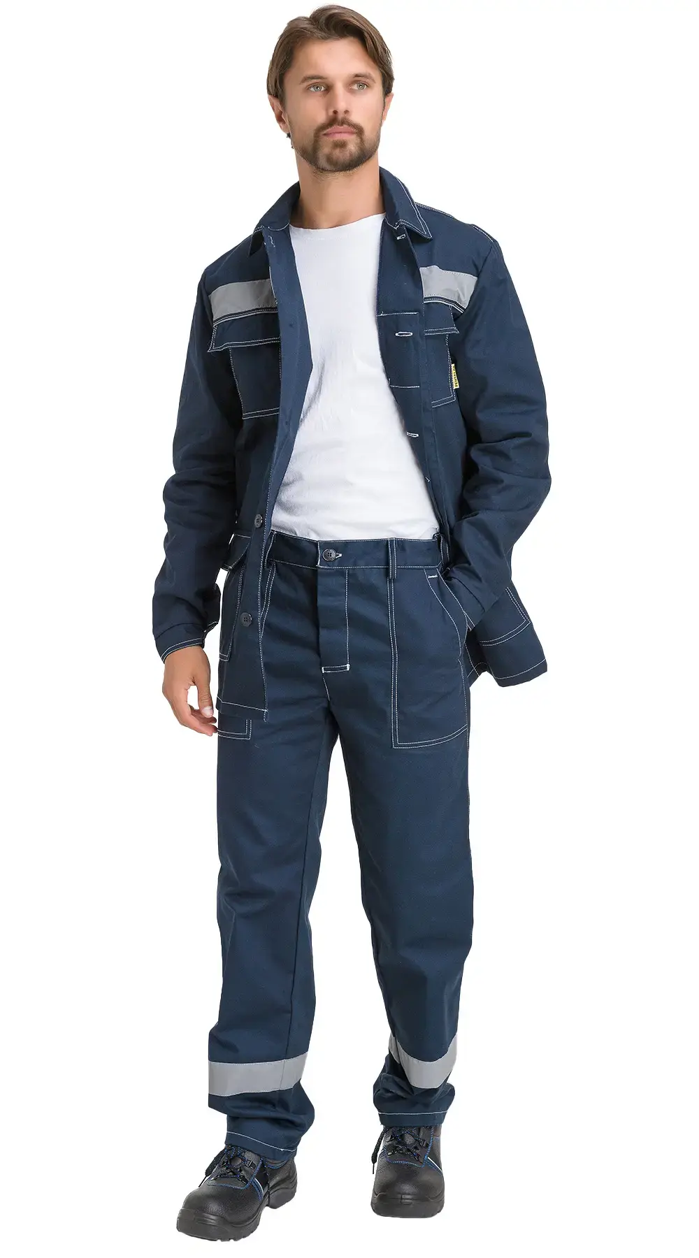 Костюм рабочий мужской летний RONTA KS821 с брюками т. синий