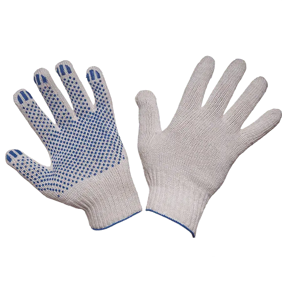 Перчатки трикотажные 5-ти нитка с ПВХ (точка)