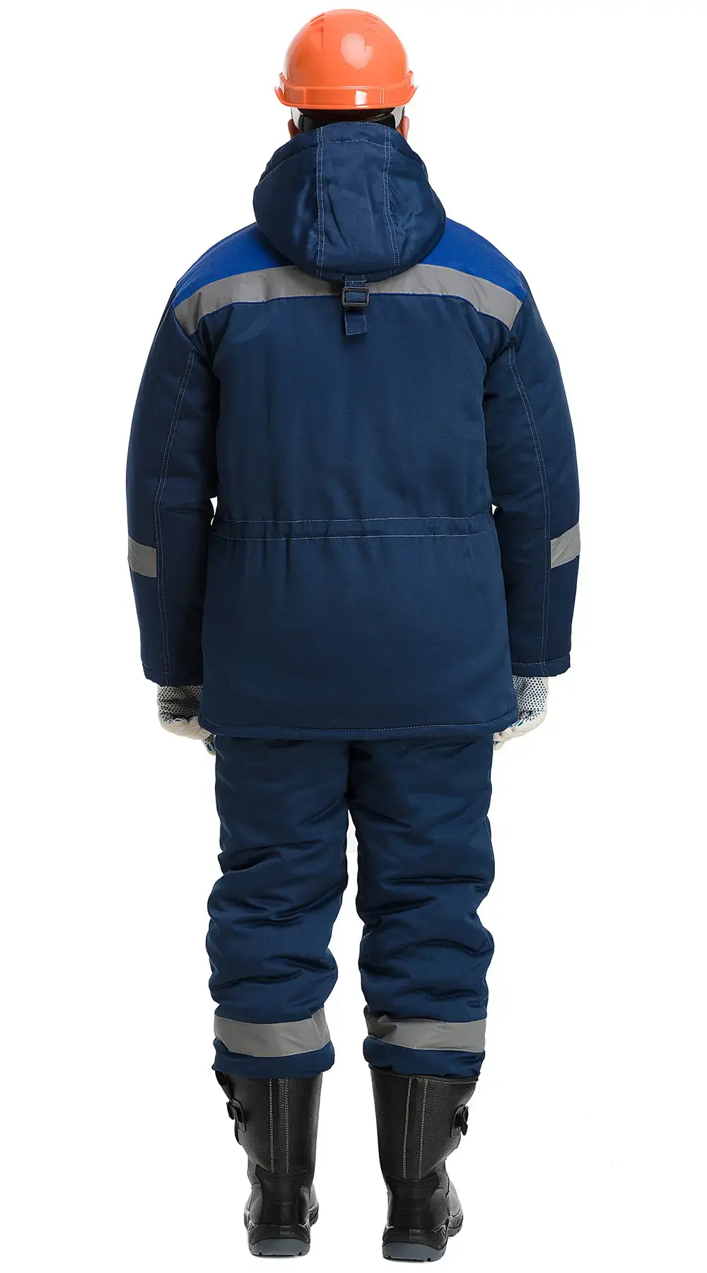 Костюм рабочий мужской утепленный зимний RONTA KS241 темно-синий, васильковый