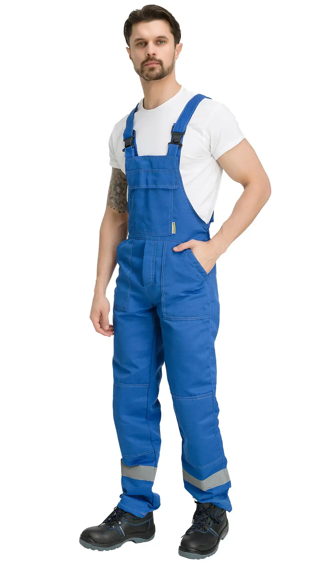 Полукомбинезон рабочий мужской летний RONTA PL504 васильковый