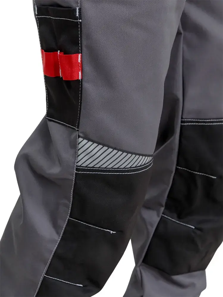 Брюки рабочие мужские летние RONTA BR206 темно-cерые, черные, красные