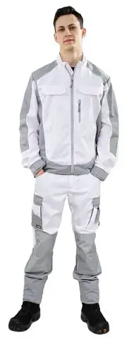 Брюки BRODEKS KS302, белый/серый Брюки BRODEKS KS302, белый/серый