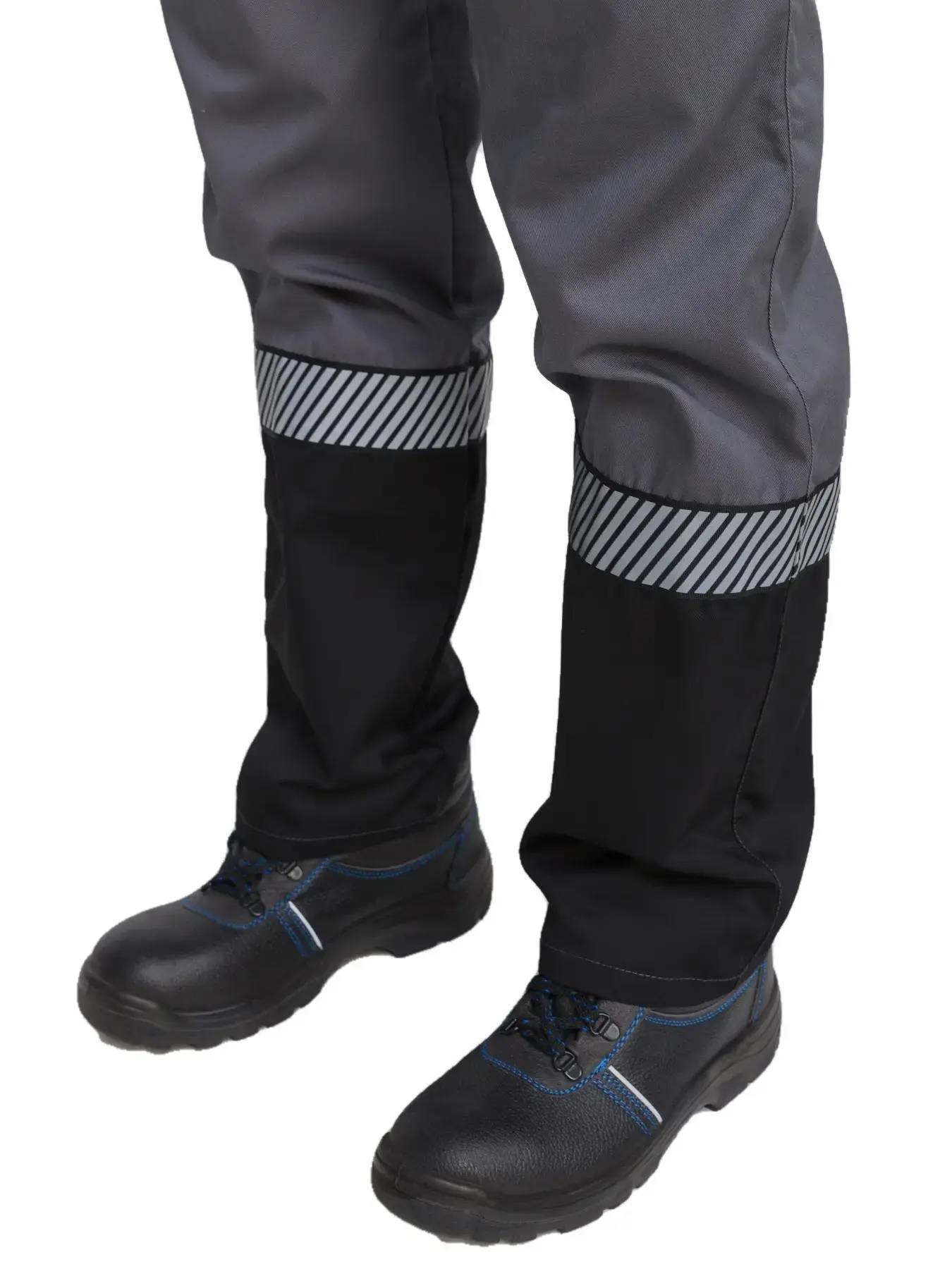 Костюм рабочий мужской летний RONTA KS261 с брюками темно-серый, красный, черный