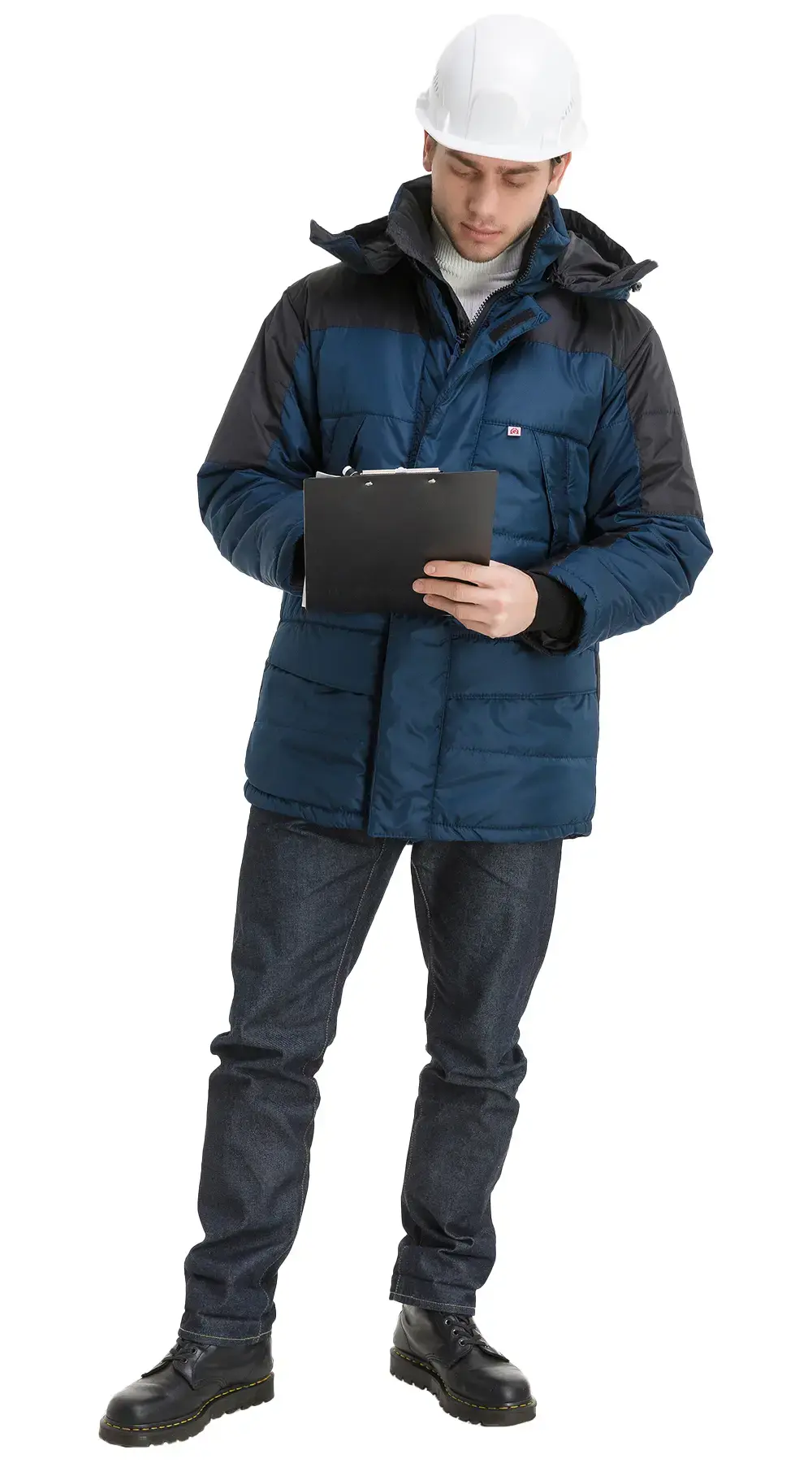 Куртка рабочая мужская зимняя утепленная Эталон "Сити" синяя, черная