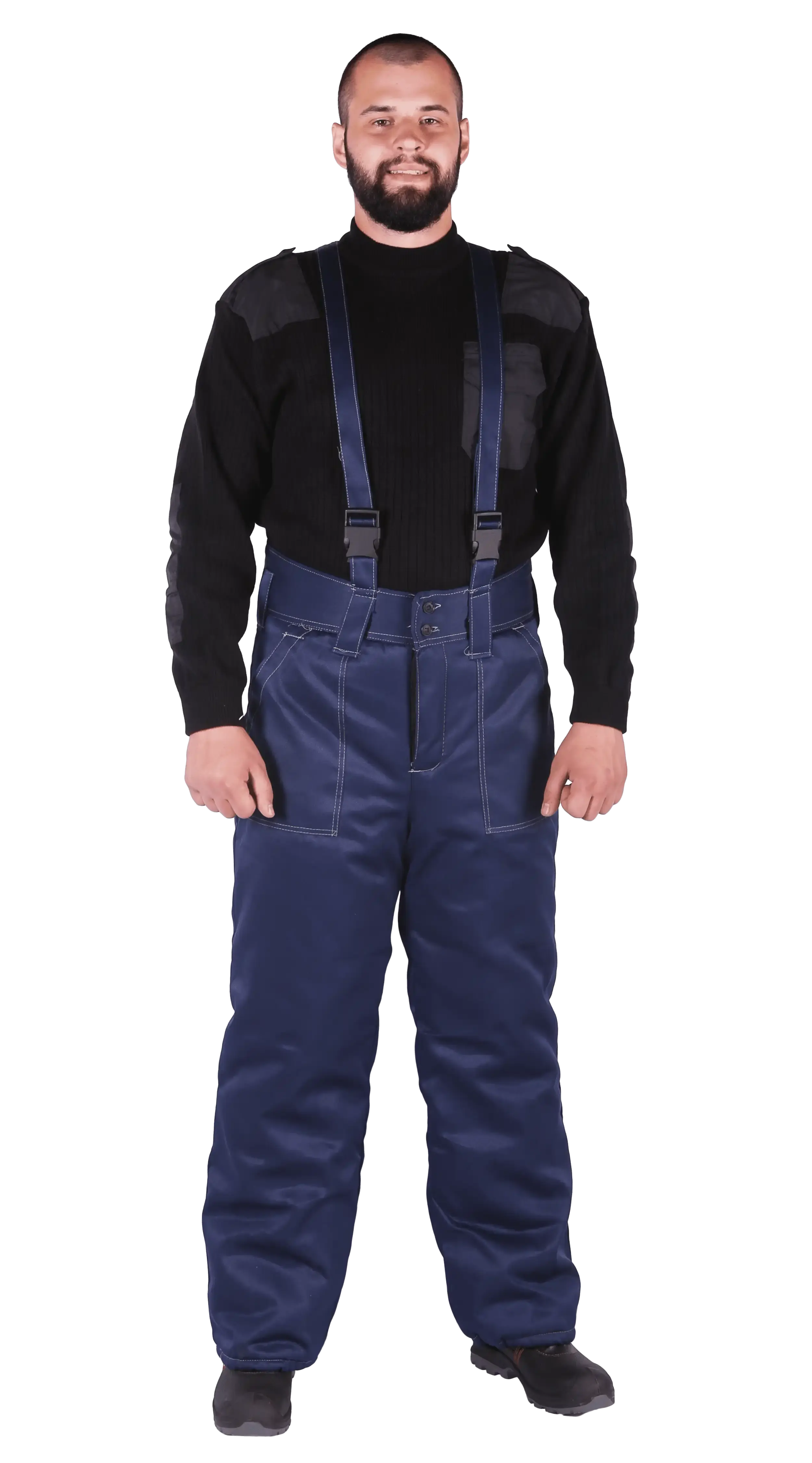 Костюм рабочий мужской утепленный зимний RONTA KS915 темно-синий, васильковый