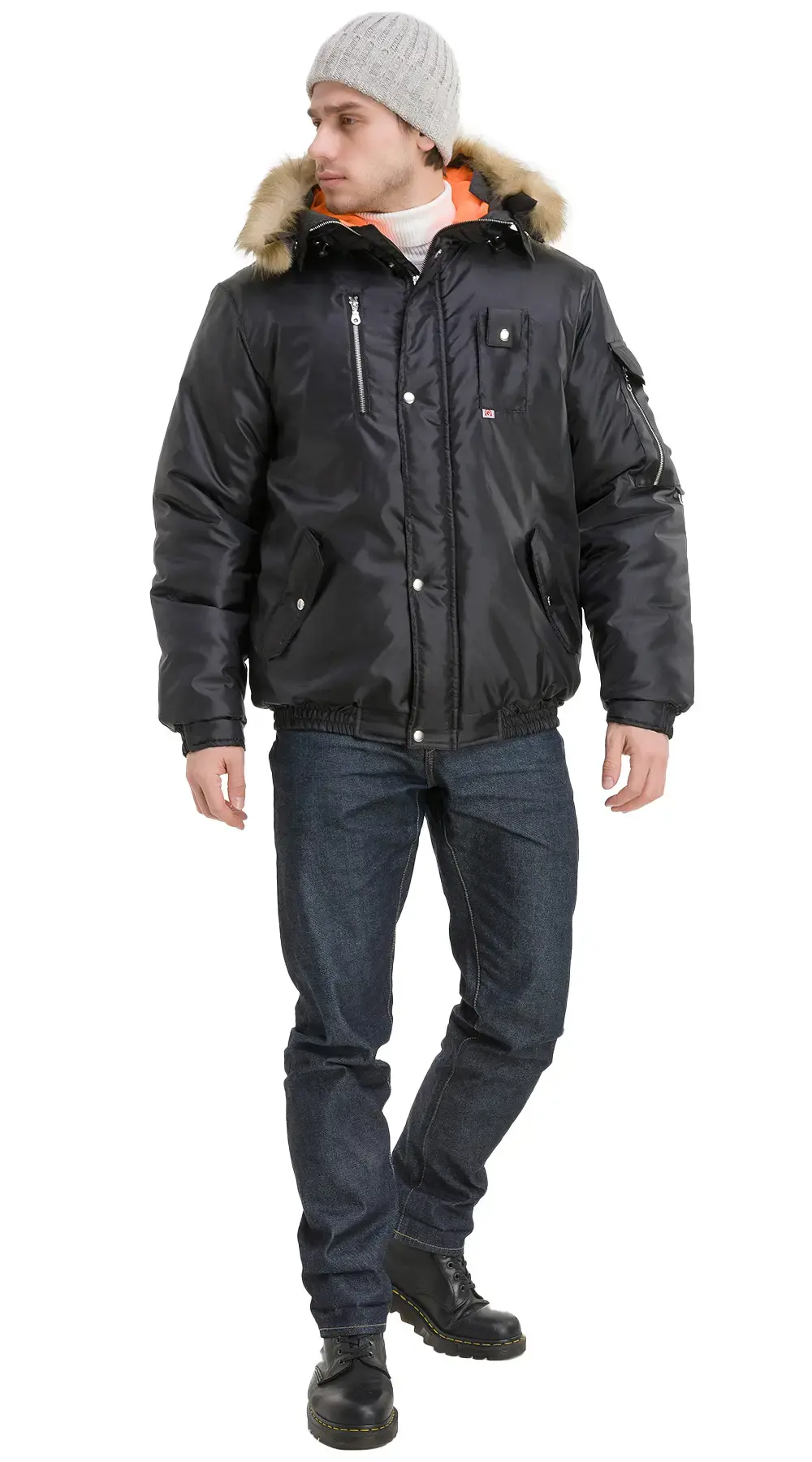 Куртка рабочая мужская зимняя утепленная Эталон "Аляска" черная