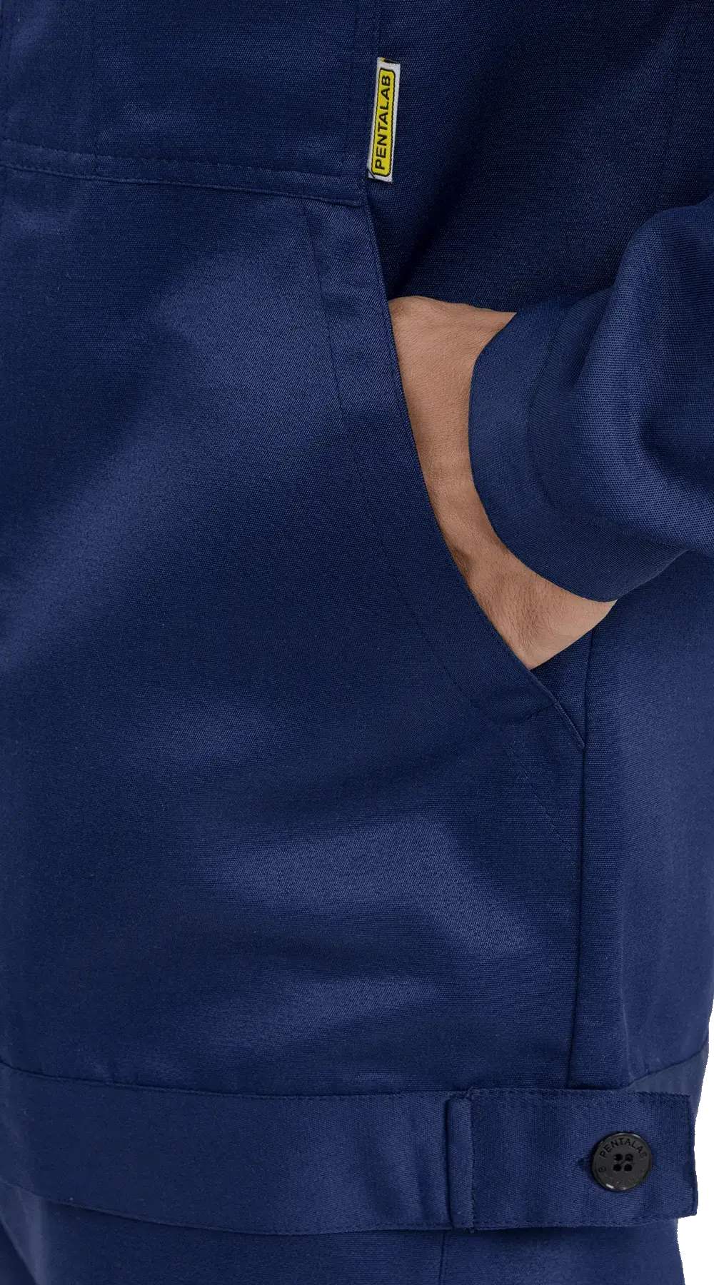 Костюм рабочий мужской летний RONTA KS812 с полукомбинезоном темно-синий, черный