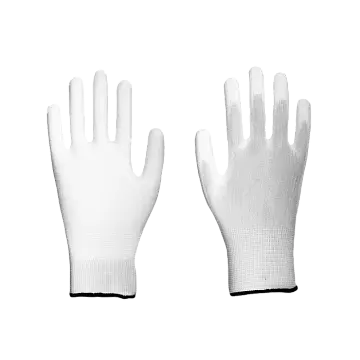 Нейлоновые перчатки белые с П/У покрытием