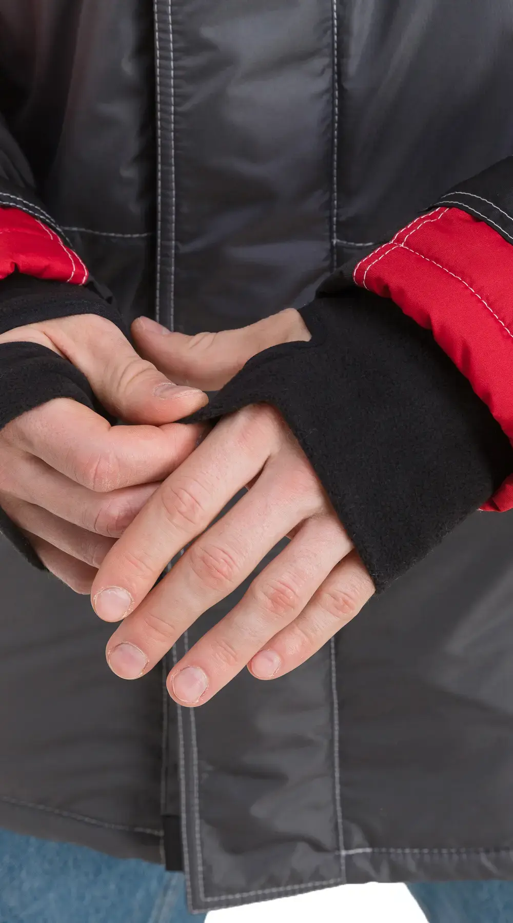 Куртка рабочая мужская зимняя утепленная RONTA KR930 темно-серая, черная, красная