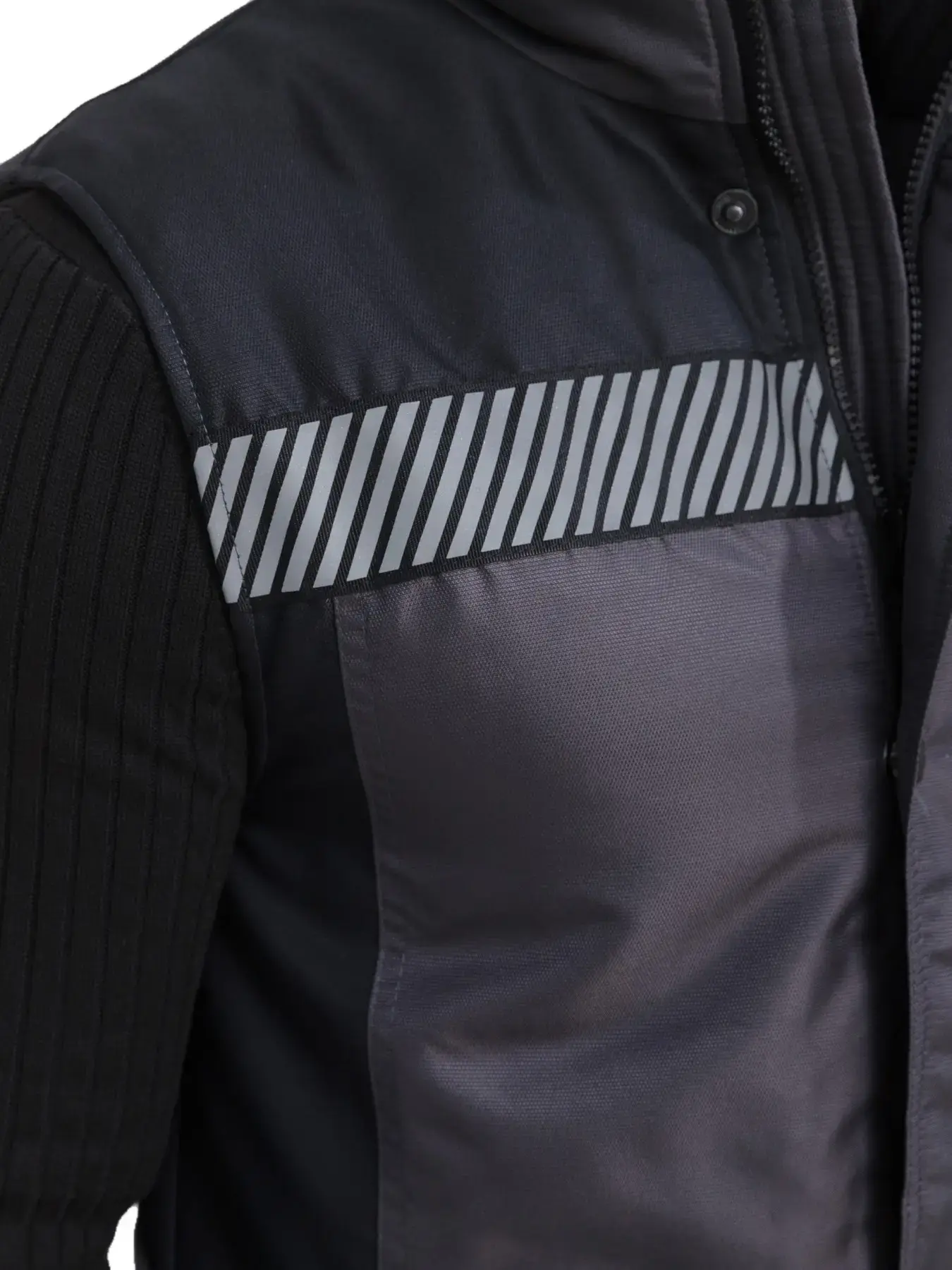 Жилет рабочий мужской утепленный зимний RONTA JT3085 темно-серый, черный