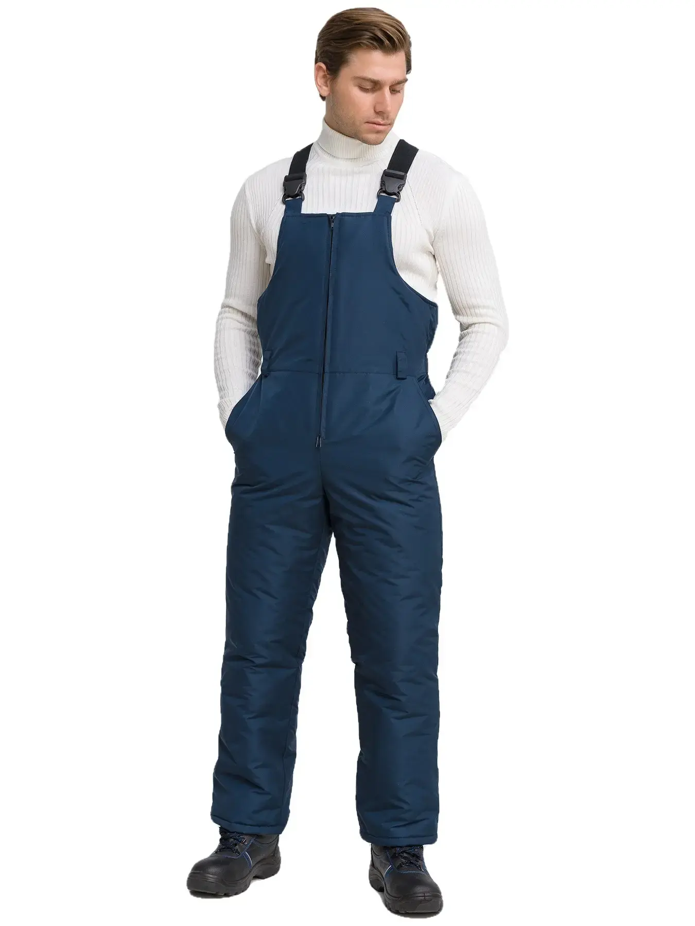 Костюм рабочий мужской утепленный зимний RONTA KS-ALASKA темно-синий, васильковый