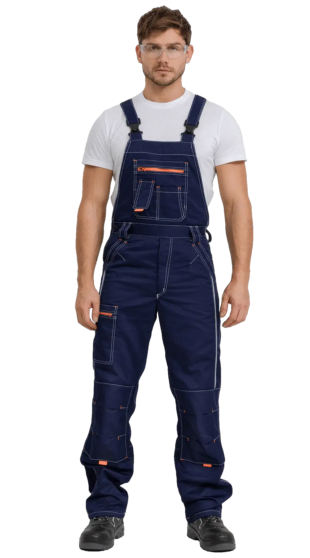 Полукомбинезон рабочий мужской летний RONTA PL208 темно-синий