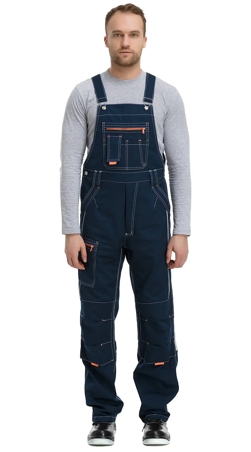 Полукомбинезон мужской летний Техноавиа "Скаймастер" темно-синий, оранжевый