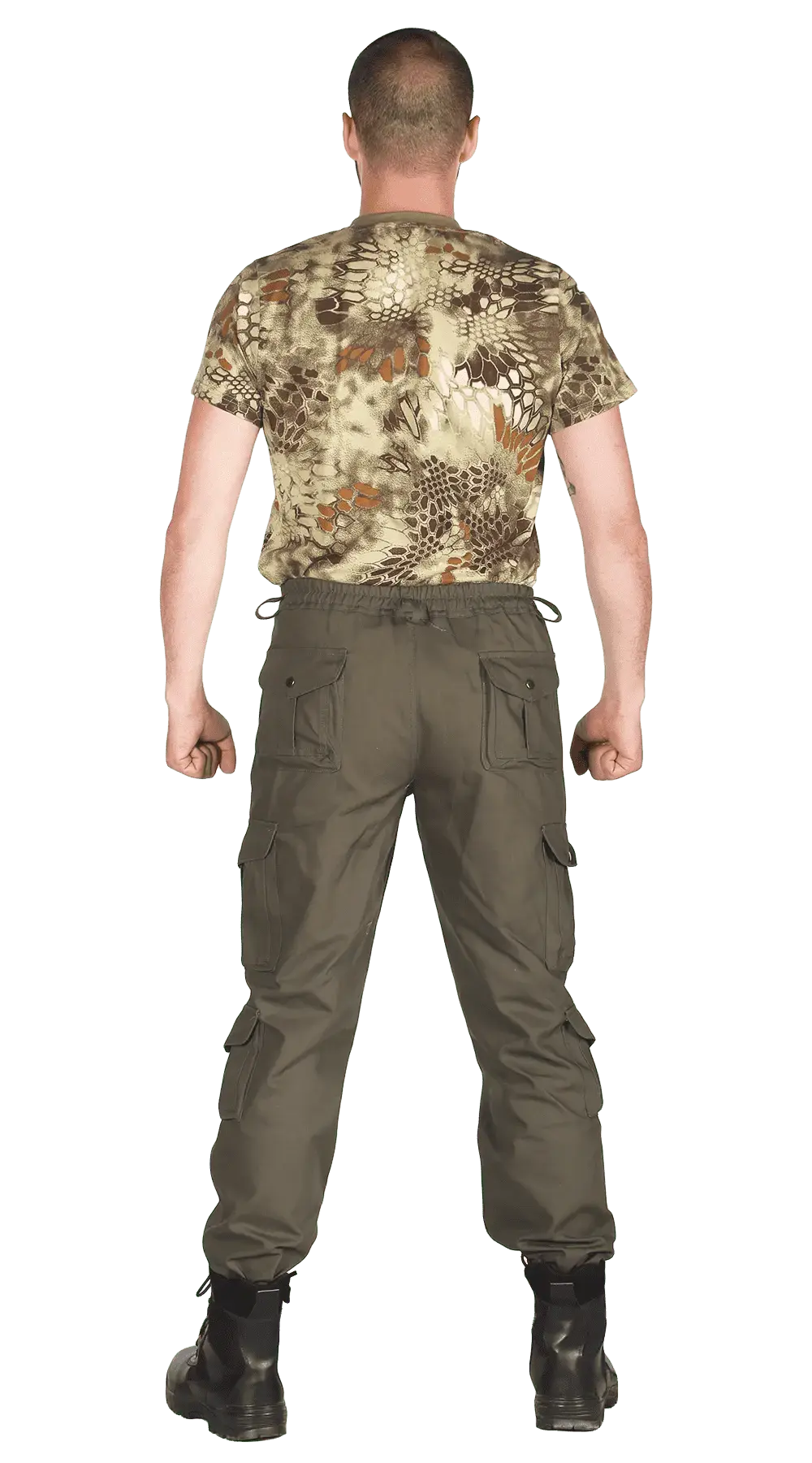 Брюки на резинке "Полигон" (хаки 33)