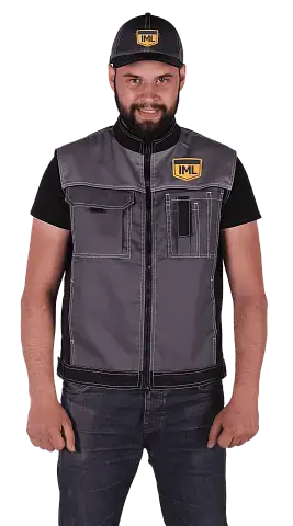 Жилет и кепка курьера "IML" Жилет и кепка курьера "IML"