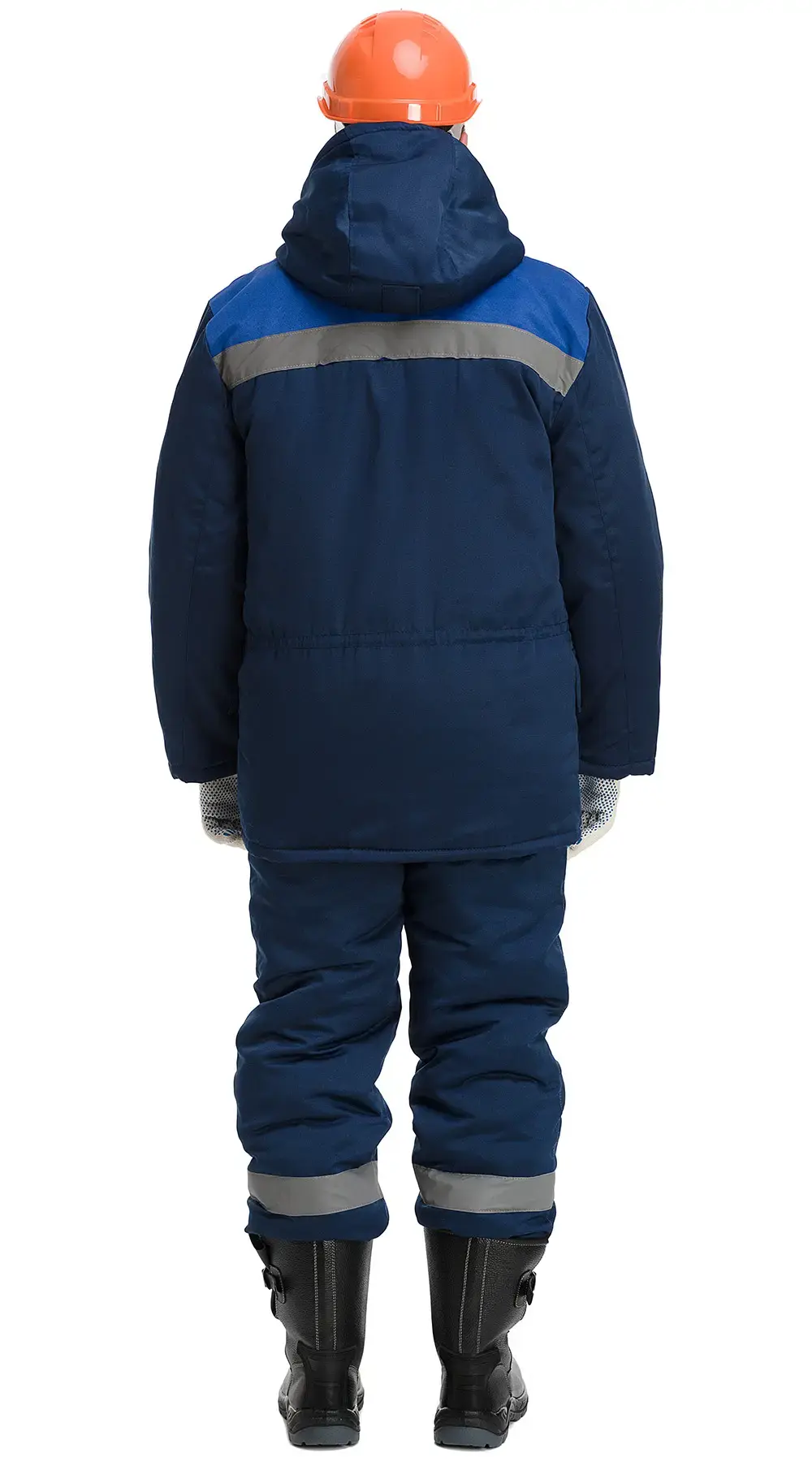 Куртка рабочая мужская зимняя утепленная RONTA KR951 темно-синяя, васильковая