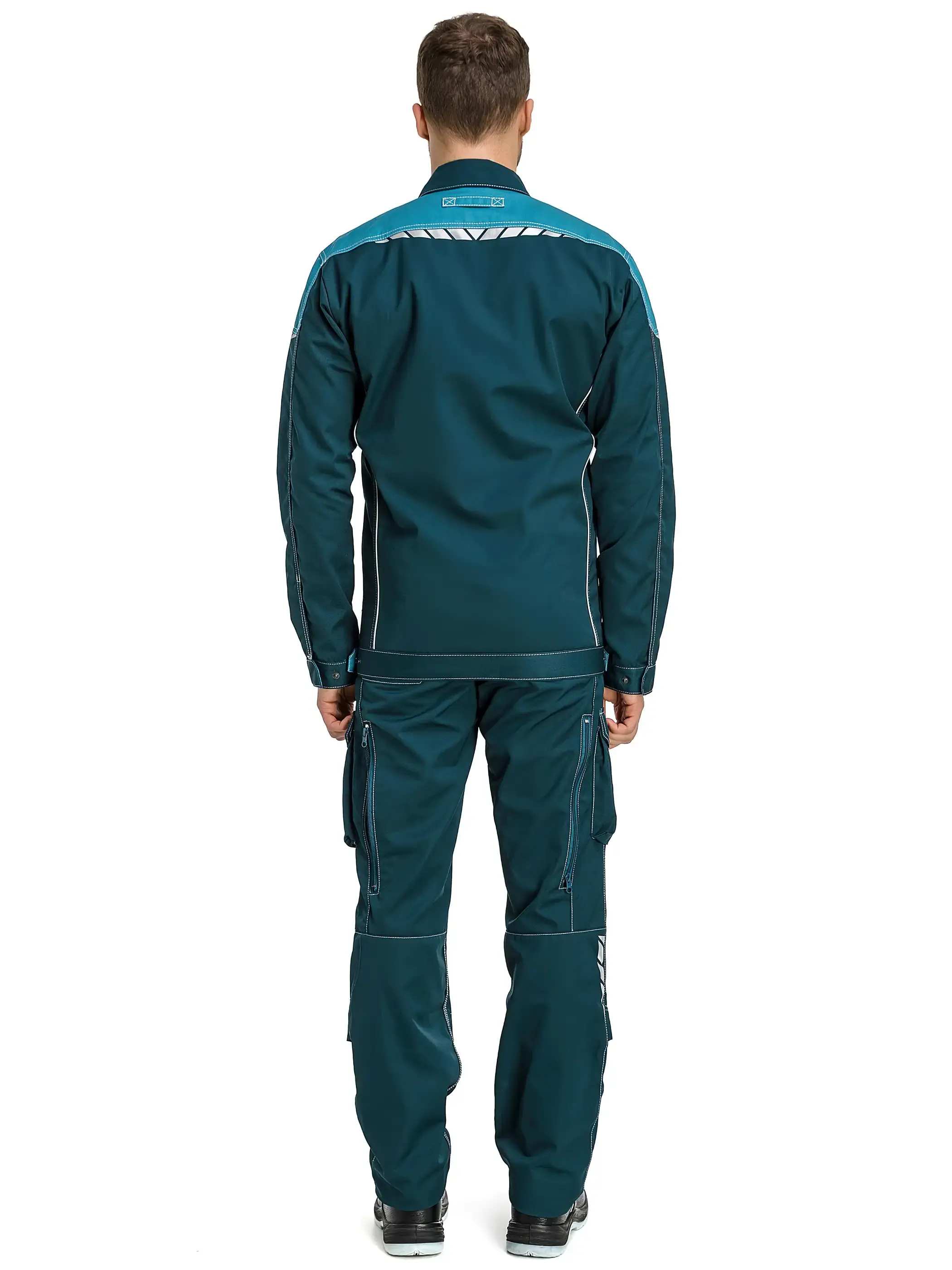 Куртка рабочая мужская летняя Техноавия "Дунай" бирюзовый