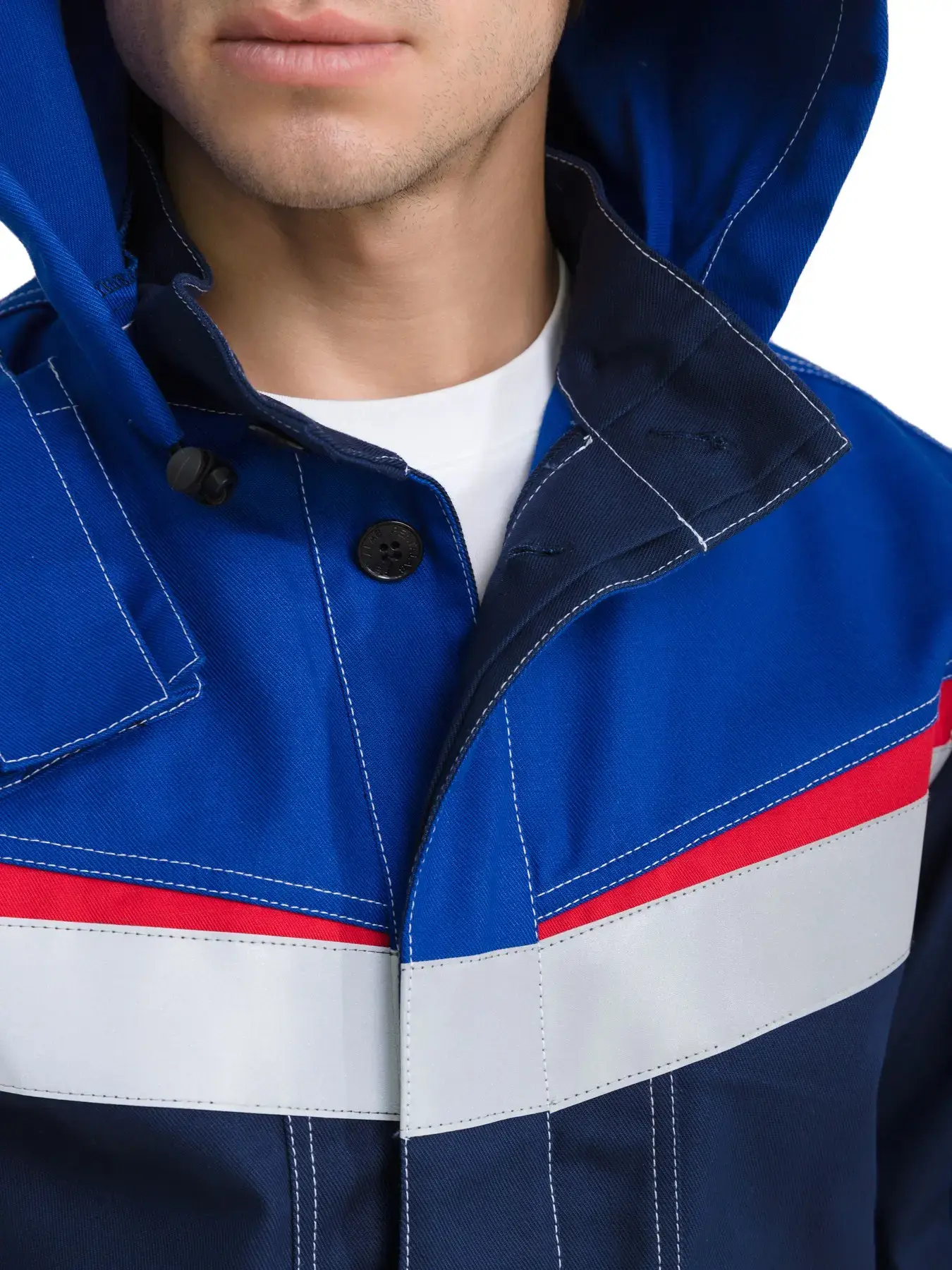 Костюм мужской №139 "МЕГАСТАТ ФР" (т.син/вас)