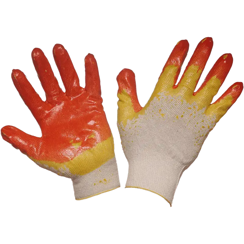 Перчатки трикотажные с двойным латексным покрытием