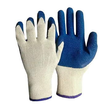 Перчатки с рельефным покрытием из натурального латекса RUBINORM