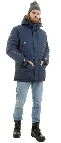 Зимняя куртка-парка BRODEKS KW204, синий  Зимняя куртка-парка BRODEKS KW204, синий