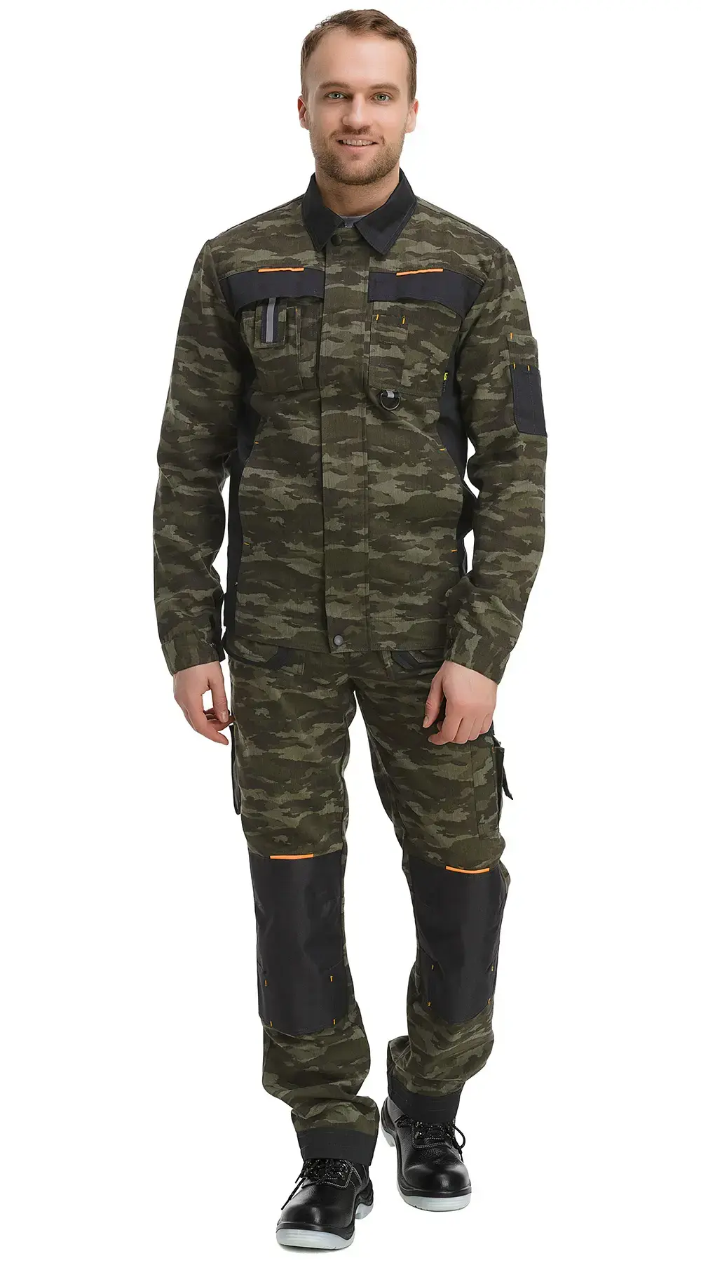 Костюм рабочий мужской летний RONTA KS803 с брюками камуфляжный