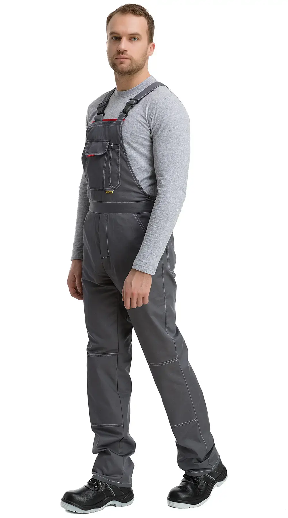 Полукомбинезон рабочий мужской летний RONTA PL3099 серый