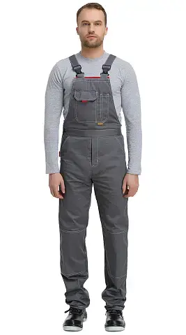 Полукомбинезон рабочий мужской летний RONTA PL3099 серый