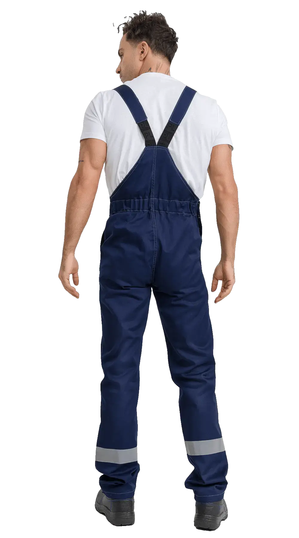 Костюм рабочий мужской летний RONTA KS802 с полукомбинезоном темно-синий