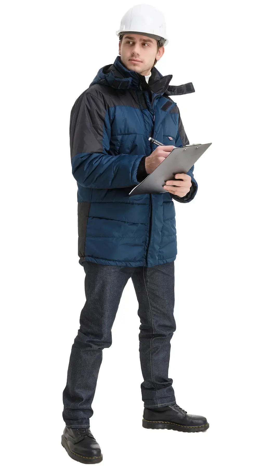 Куртка рабочая мужская зимняя утепленная Эталон "Сити" синяя, черная