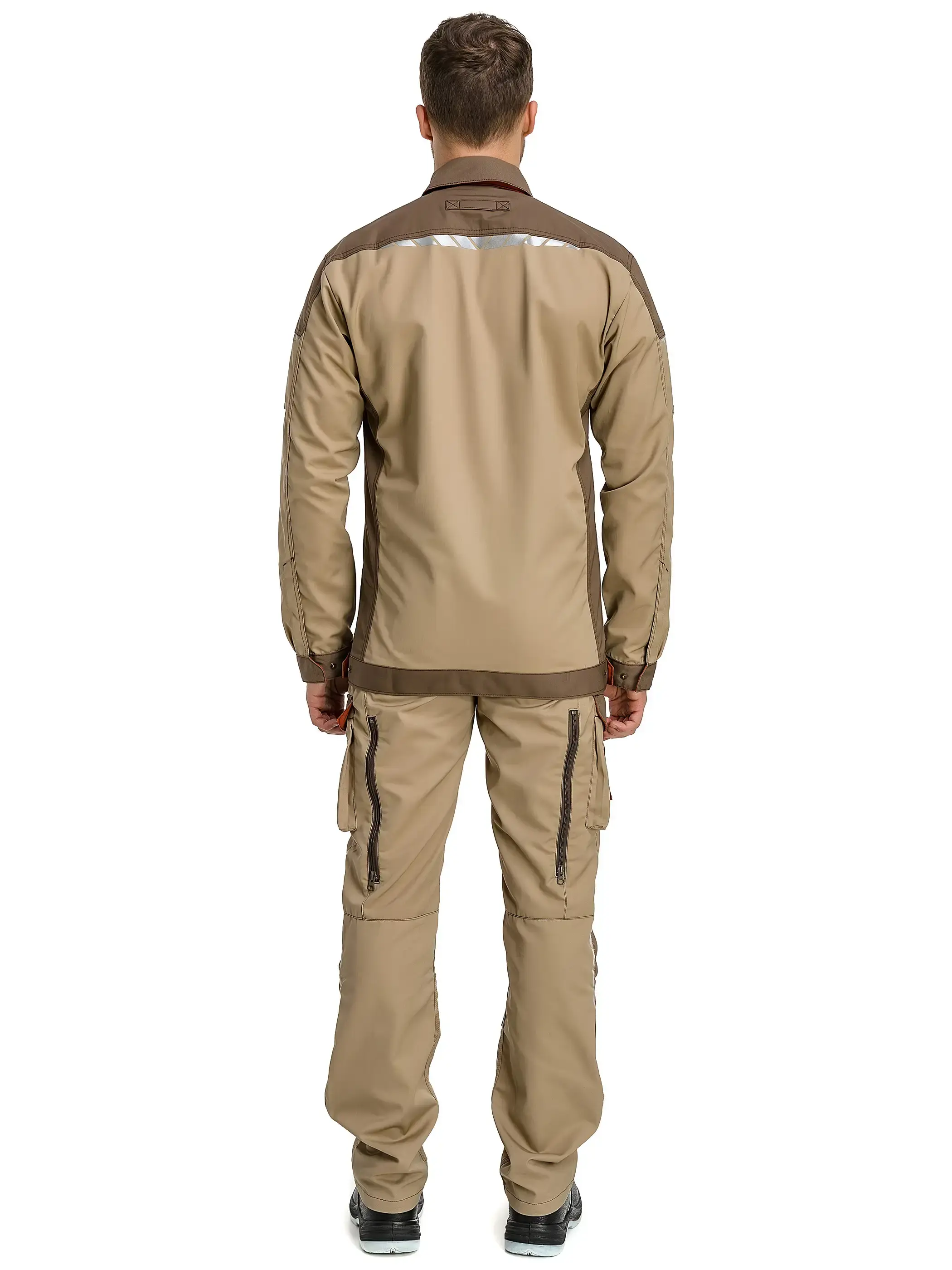 Куртка рабочая мужская летняя Техноавия "Крит" бежевый, коричневый