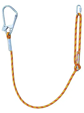 Строп из регулируемого каната 2 м,с большим монтажным и соединительным карабином