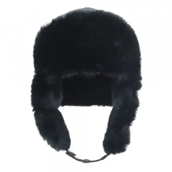 Шапка-ушанка BRODEKS KM 109, черный мех