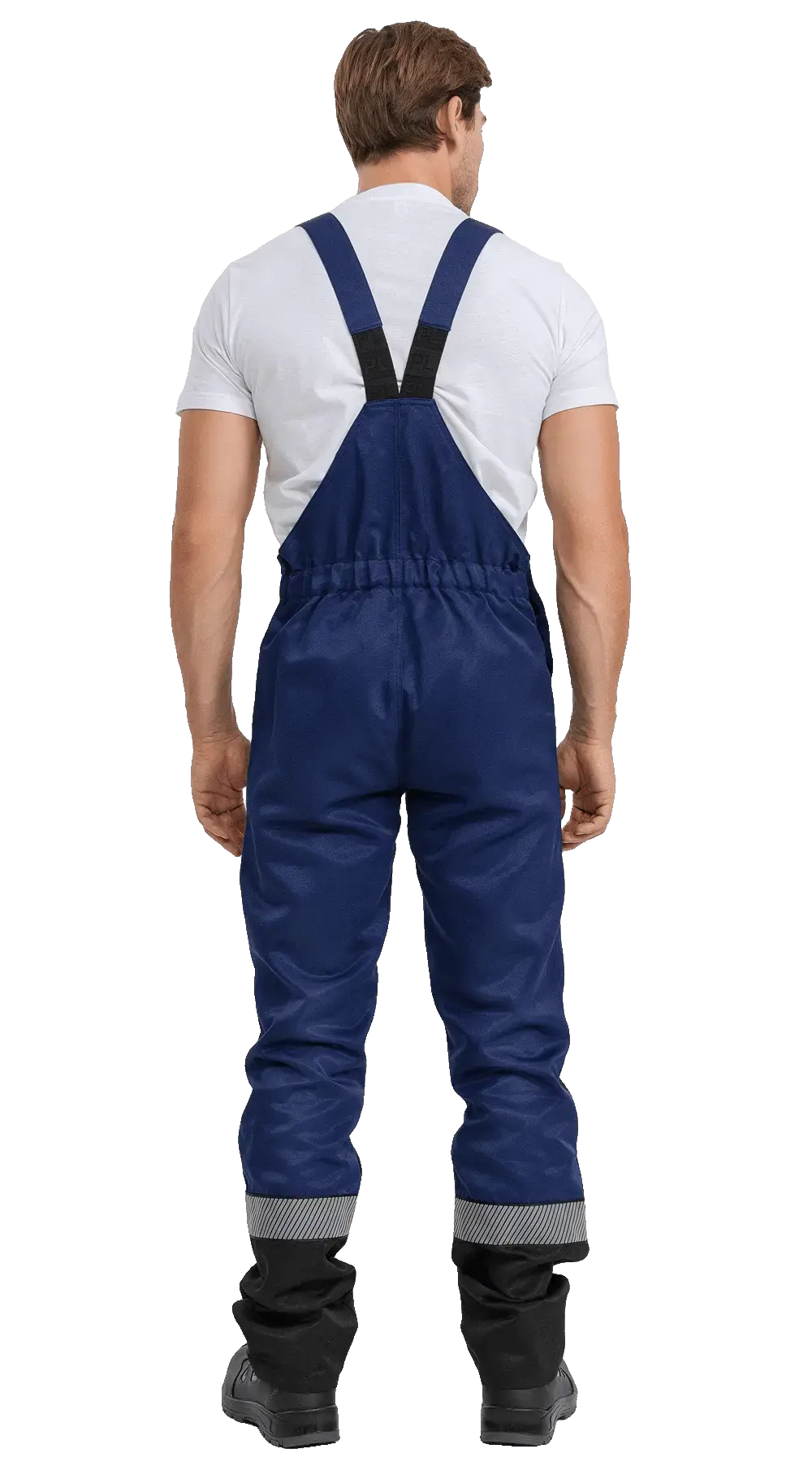 Костюм рабочий мужской летний RONTA KS812 с полукомбинезоном темно-синий, черный