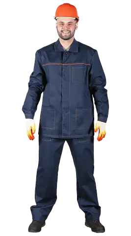 Костюм рабочий мужской летний RONTA KS291 с брюками темно-синий Костюм рабочий мужской летний RONTA KS291 с брюками темно-синий