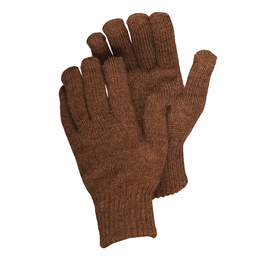 Перчатки полушерстяные двойной вязки "Лама"