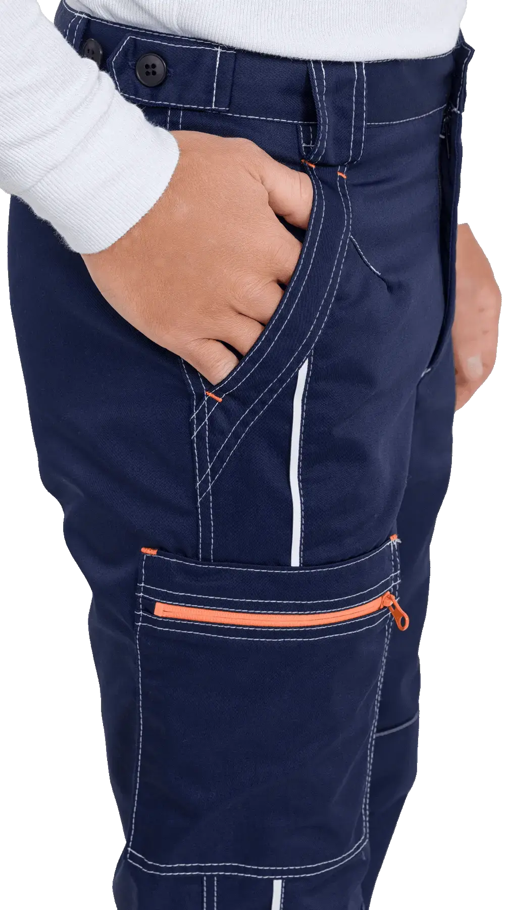 Брюки рабочие мужские летние RONTA BR208 темно-синие