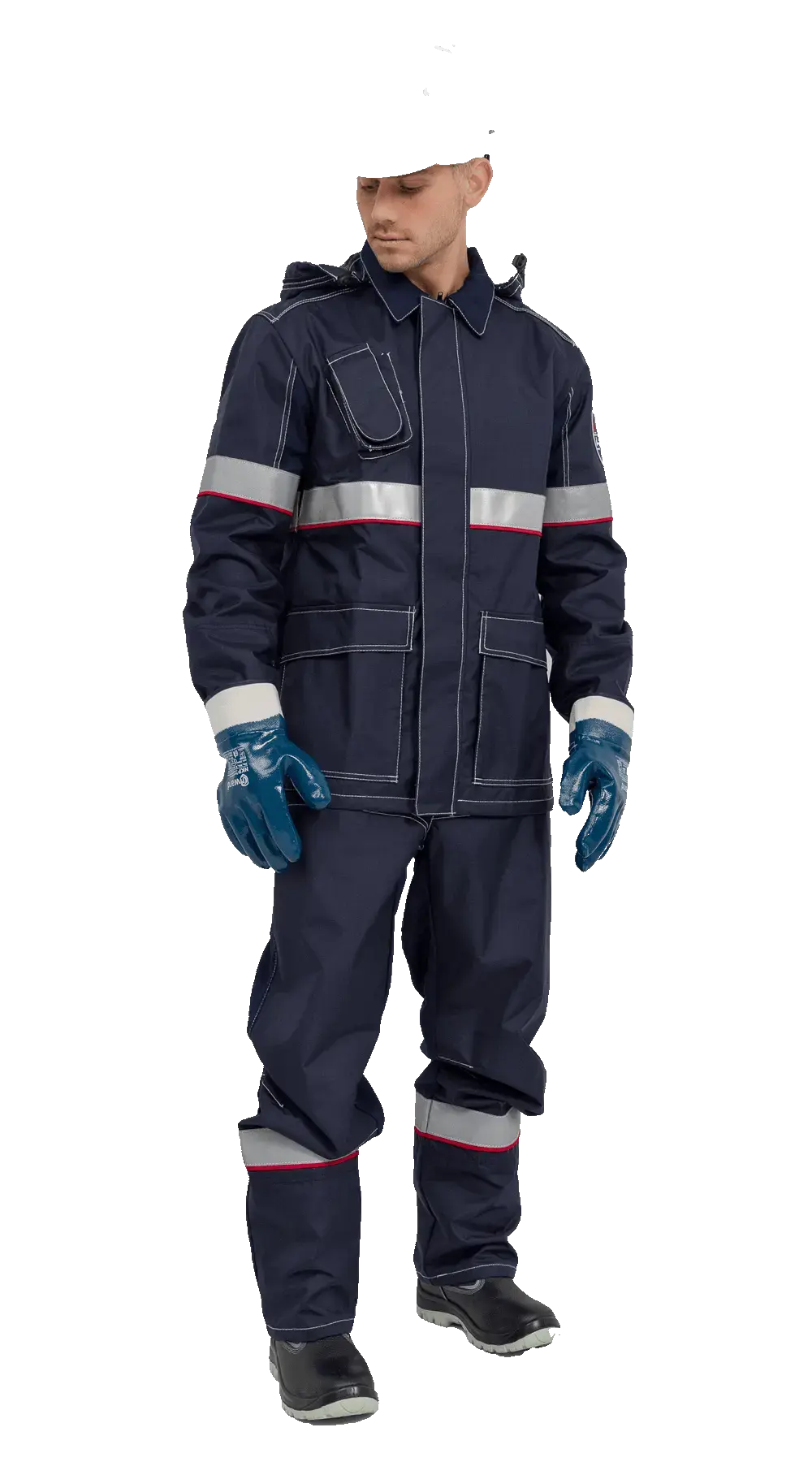 Костюм нефтяника мужской летний RONTA KS416 с полукомбинезоном темно-синий